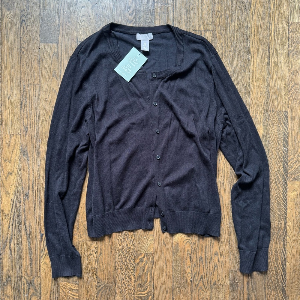 NWT H&M button up sweater size XL